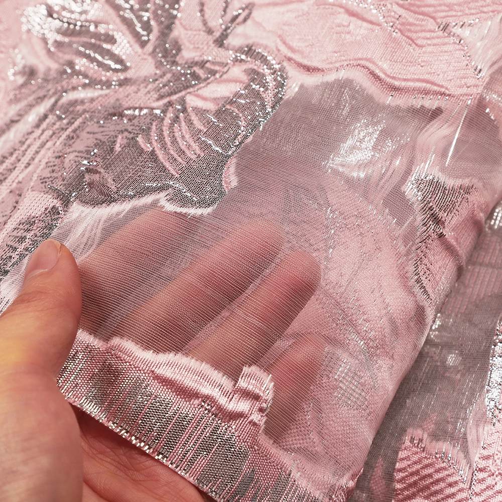 CYG Wholesale Embroidered Organza Lace Fabric Pattern Jacquard Brocade Fabric African for Women