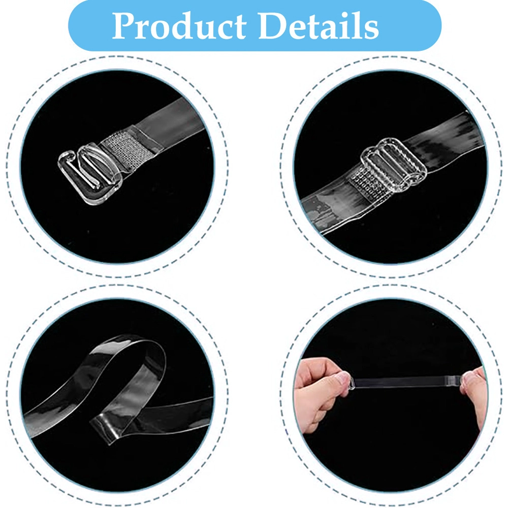 CYG OEM Factory Großhandel durchsichtiges, transparentes Silikon-TPU-Elastikband, unsichtbares, unsichtbares elastisches TPU-Band für BH-Träger