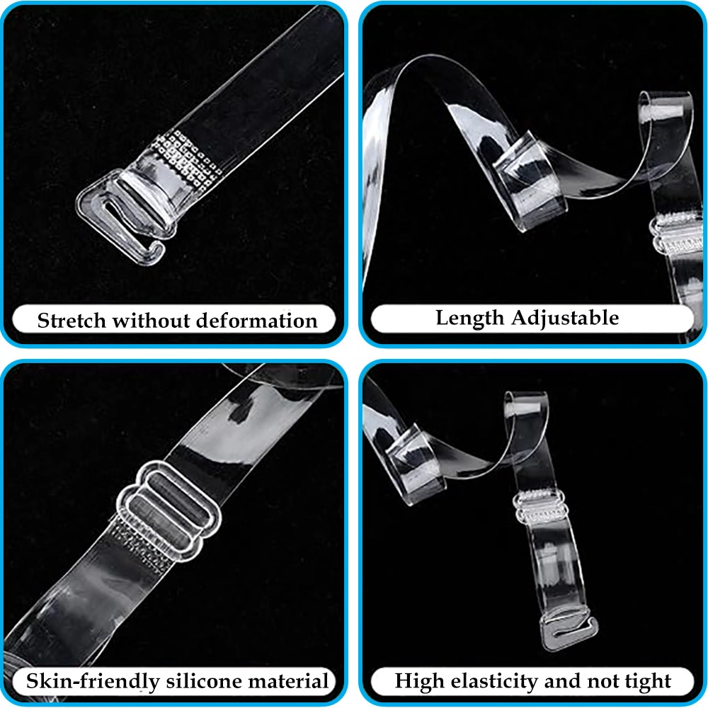 CYG OEM Factory Großhandel durchsichtiges, transparentes Silikon-TPU-Elastikband, unsichtbares, unsichtbares elastisches TPU-Band für BH-Träger