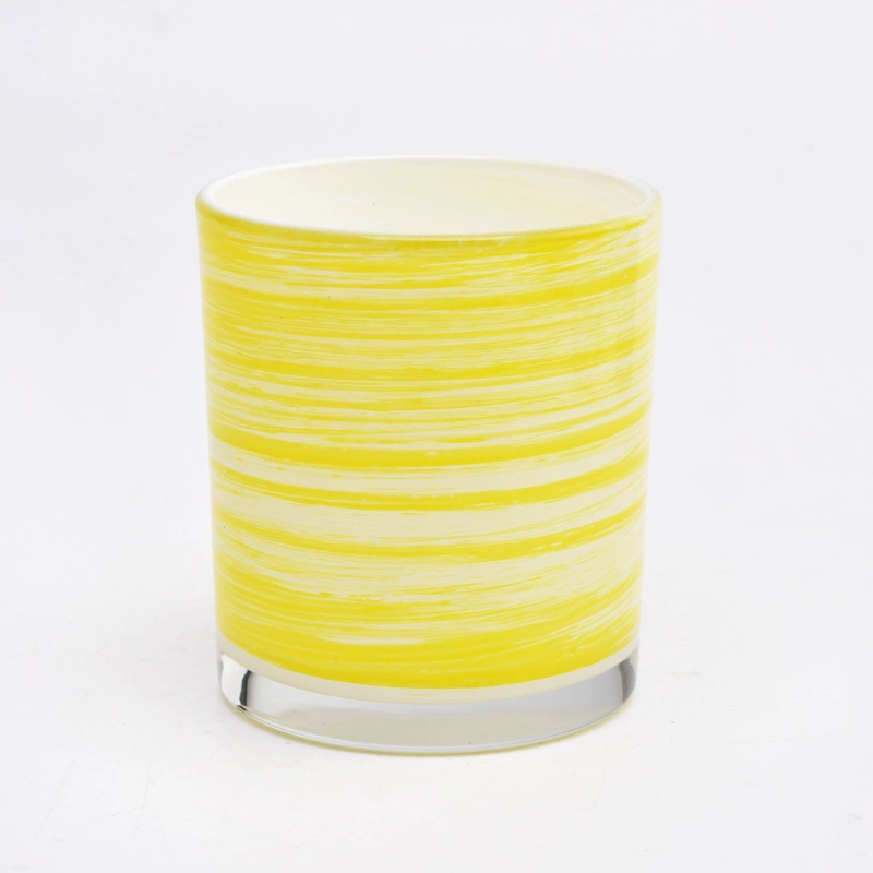 Vivid nice colorful glass candle vessels wholesaler