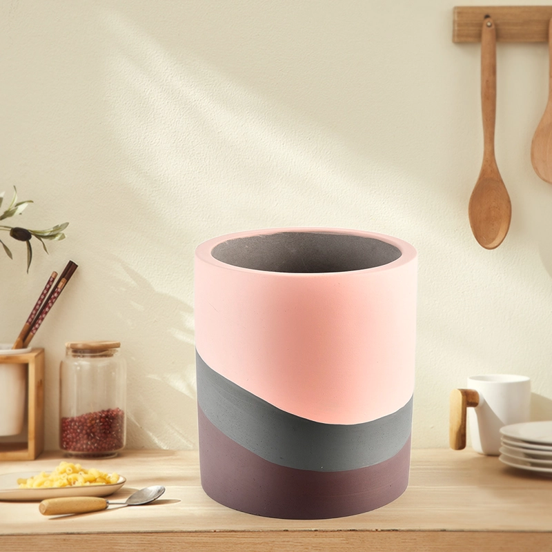 Nordic Minimalist Style Concrete Empty Candle Jars