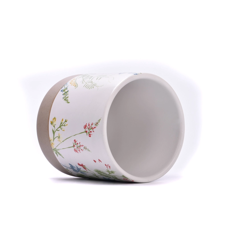 custom10oz ceramic candle jars manufacturer