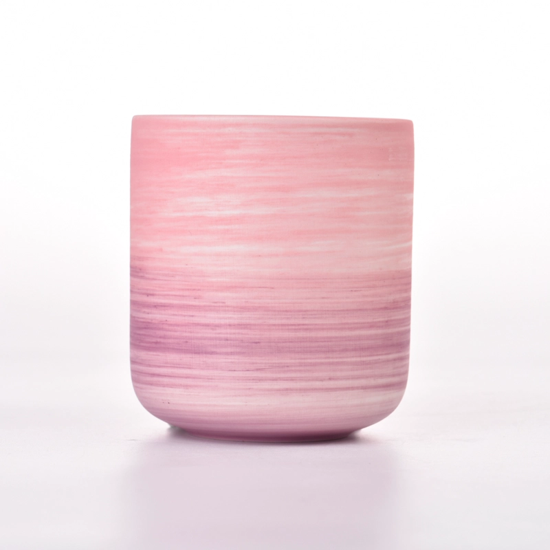Custom 8oz Ceramic Candle Containers Wholesaler Ceramic jars for home decor