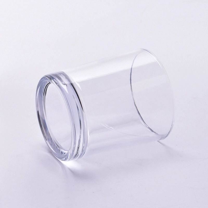 hot sale cylinder glass candle jars for 8oz candle filling