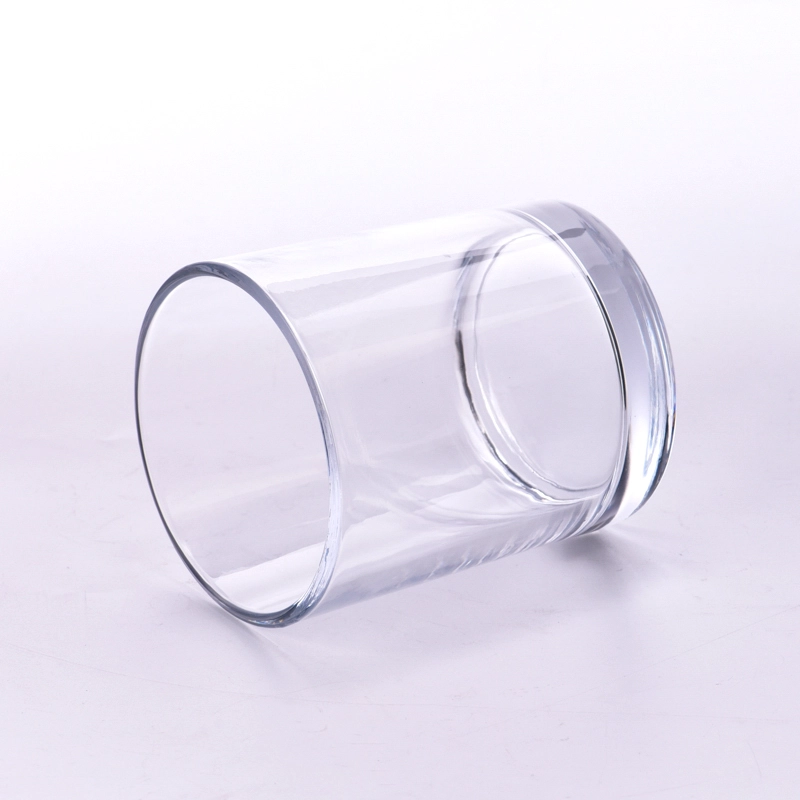 hot sale cylinder glass candle jars for 8oz candle filling