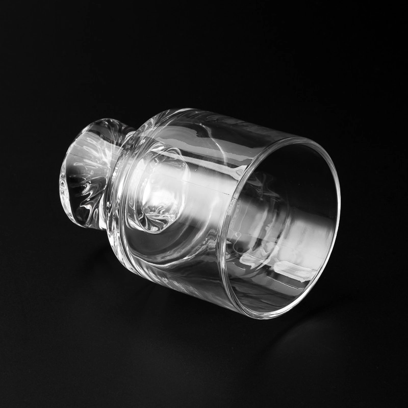 6.5oz candle glass jars with stand for luxury brand