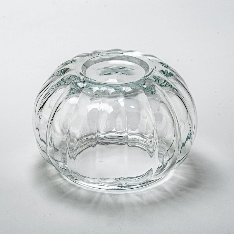 Glass Pumpkin Glass Jars with Lids for 25oz candle filling for Halloween