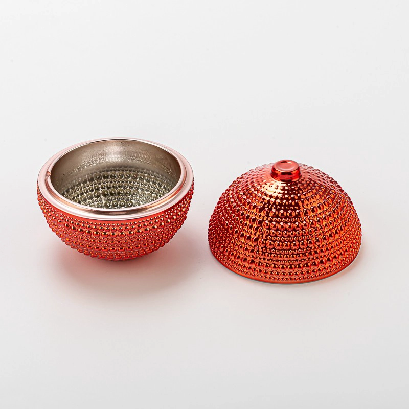 Luxury Oranment Glass Jars with Lids for Christmas