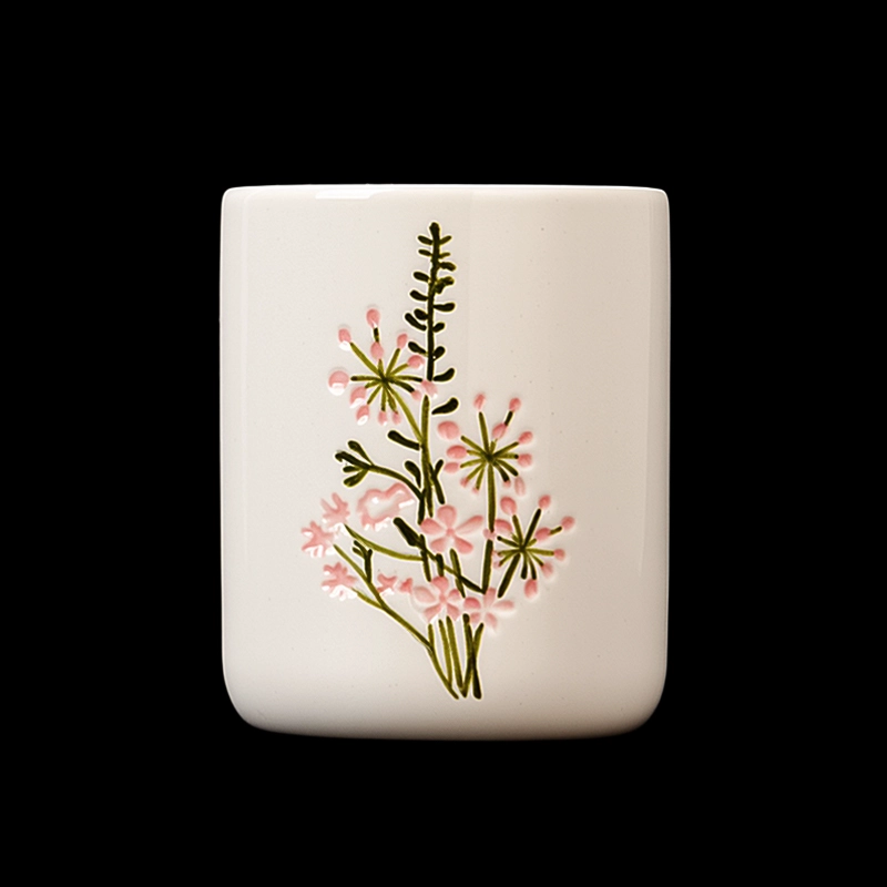 5oz Candle Jars Ceramic Vessels wholesaler with custom design