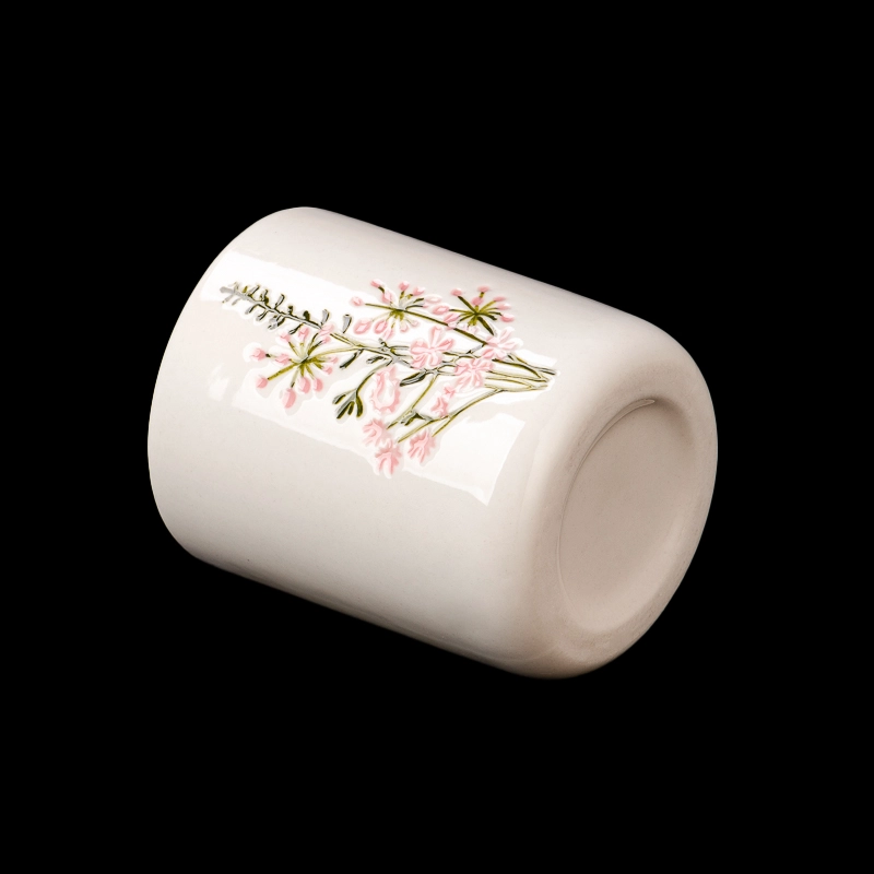 5oz Candle Jars Ceramic Vessels wholesaler with custom design
