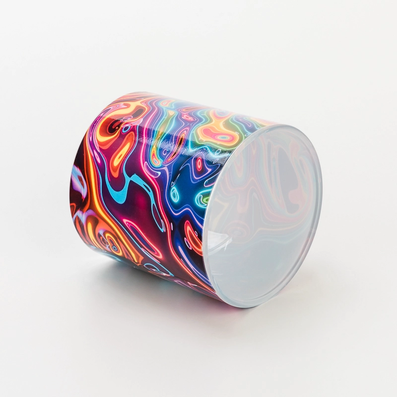 Multi color decorative glass candle jars for home decoration
