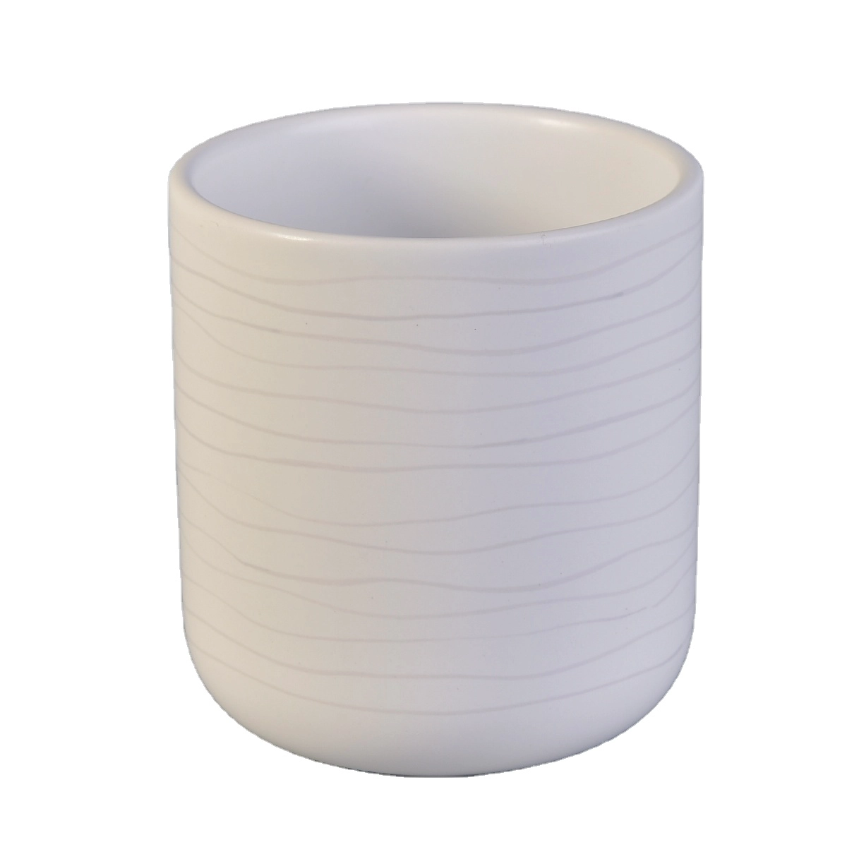 Sunny hot sales Custom white decorative candle ceramic holders jar