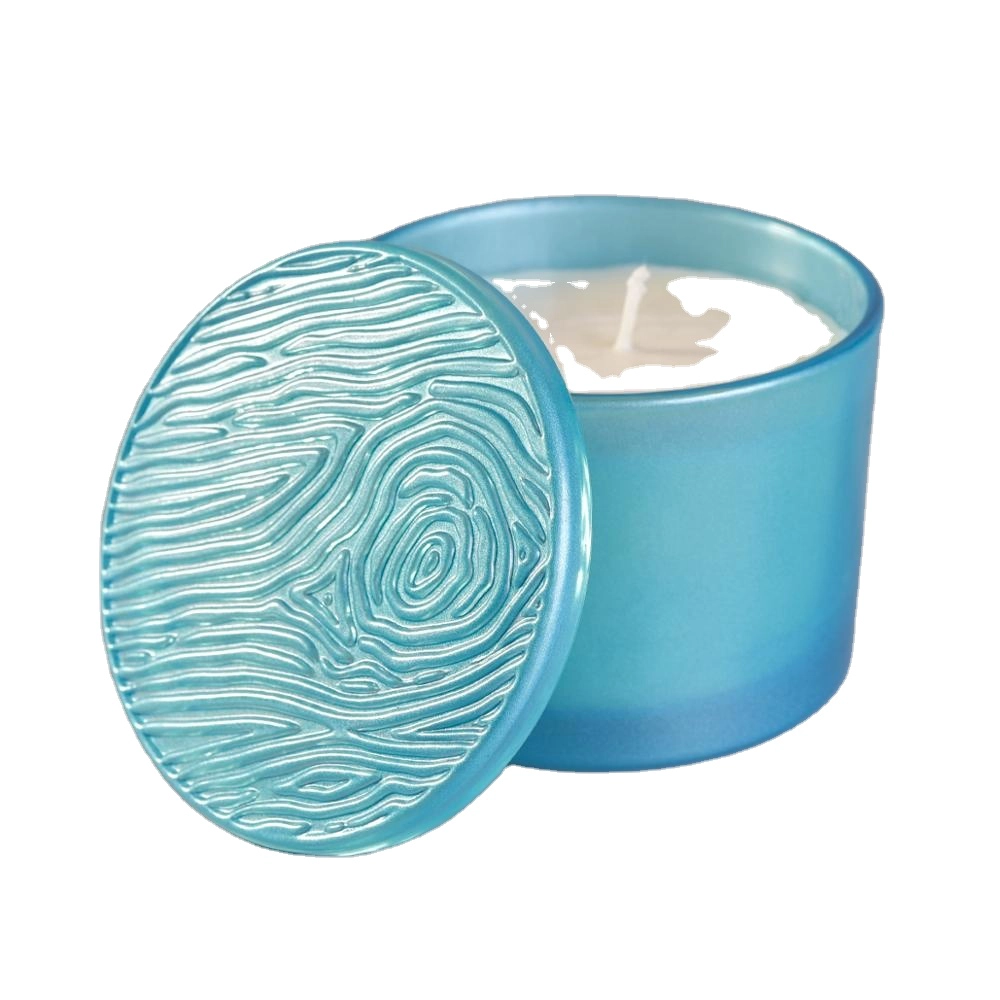 Sunny Glassware new design wholesale candle jar glass luxury glass candle jar with lid