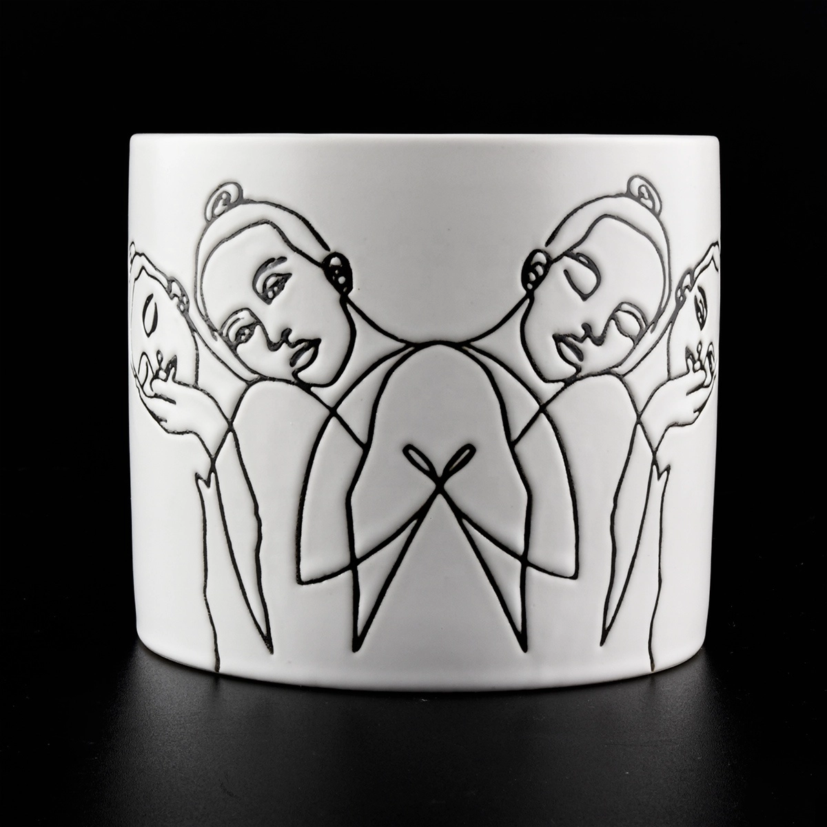 scented candle holders ceramic jars wholesaler