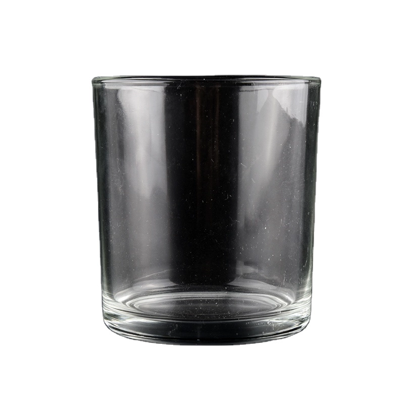 high white glass cylinder shape candle holders