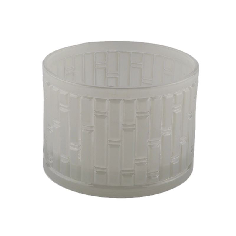 Sunny Wholesales matte custom crystal glass candle vessel 10oz 20oz
