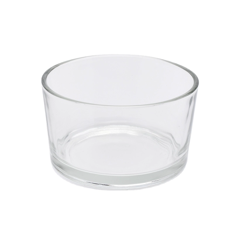 Classic transparent large glass candle holders 10oz 12oz