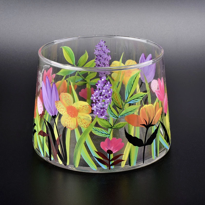 Transparent clear candle vessel tea light glass candle jar wedding decor in bulk