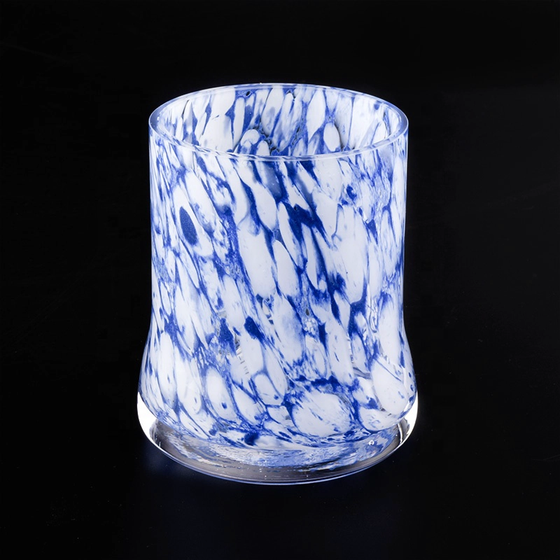 custom glass vessel, hand made 12 oz glass candle jar and boxes