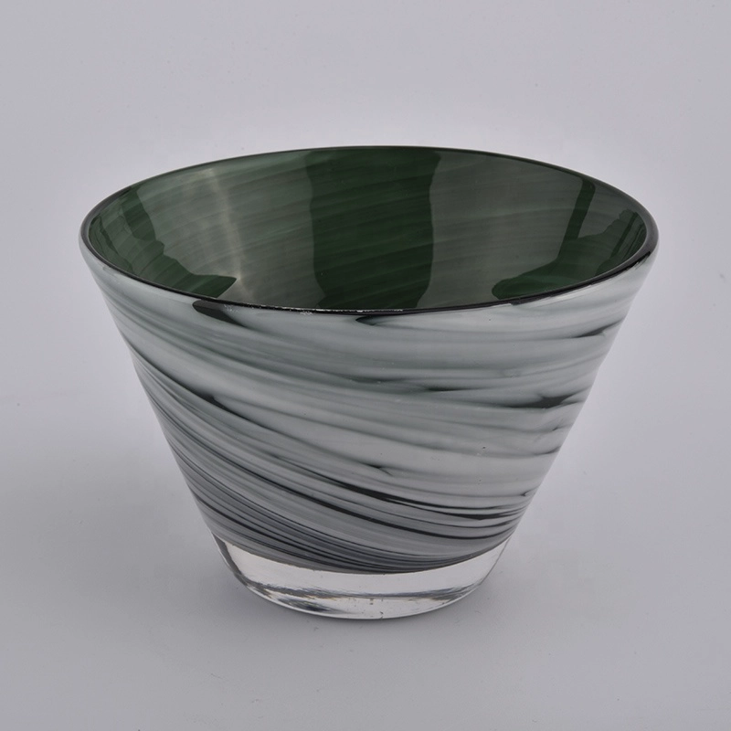 wholesale empty candle jars with cloudy finish