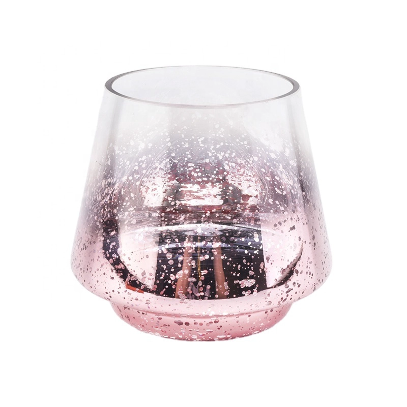 luxury glass candle jars for home decoration