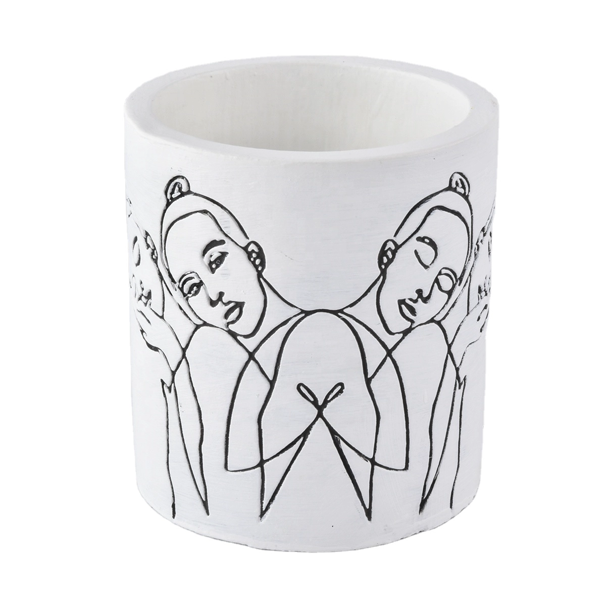 matte white concrete candle jars suppliers