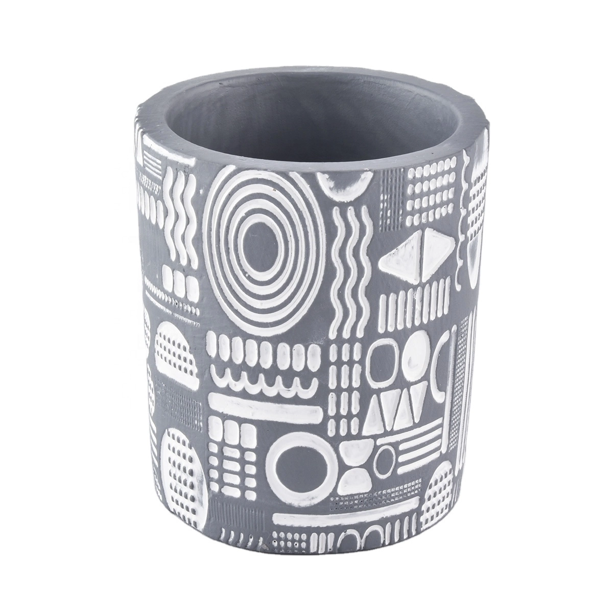 China unique cement candle vessels wholesale manufacturer