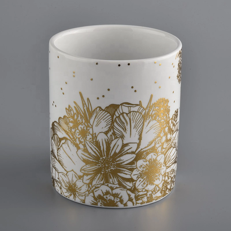 empty luxury ceramic candle jars for candle making