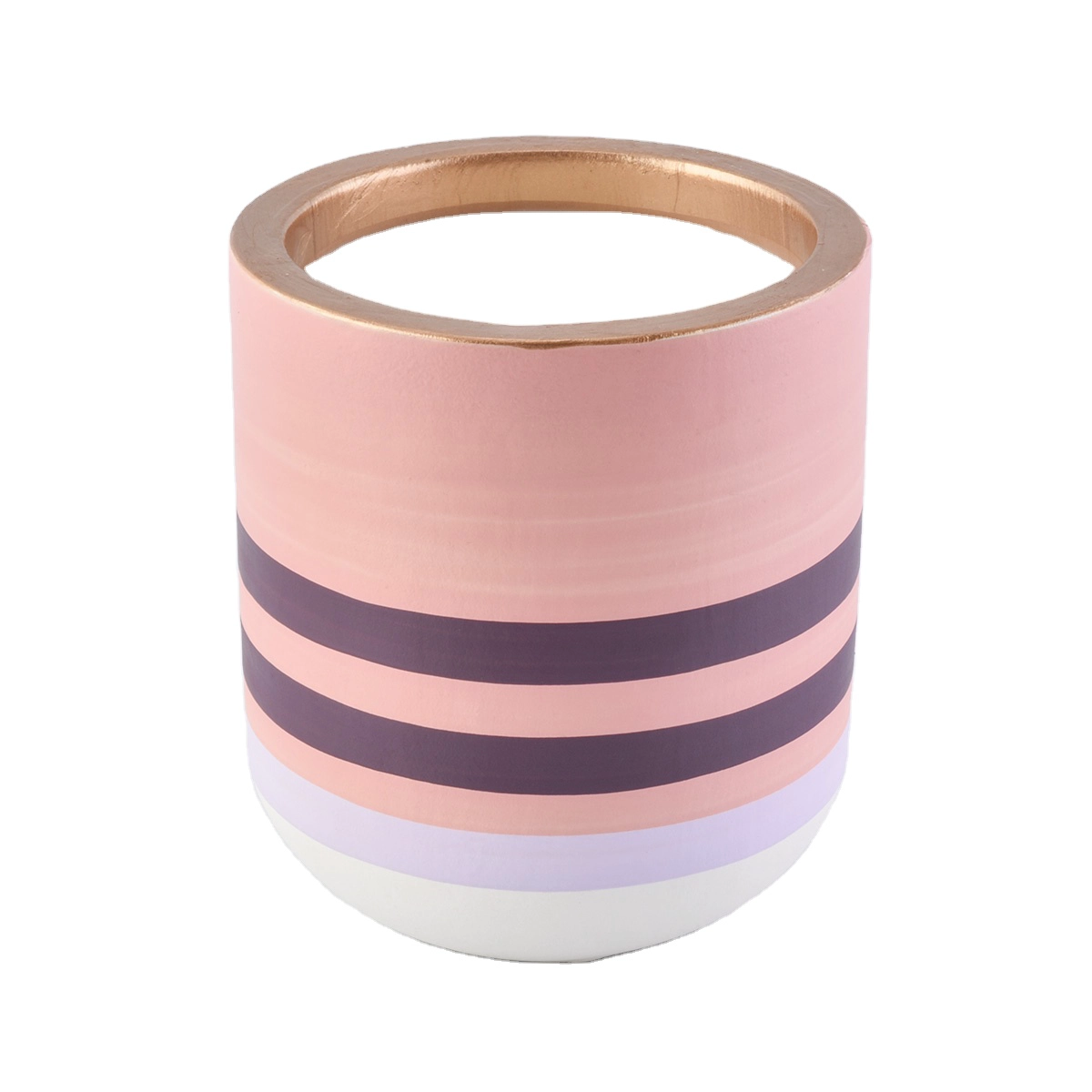 Wholesales custom printing glaze cement concrete candle jars