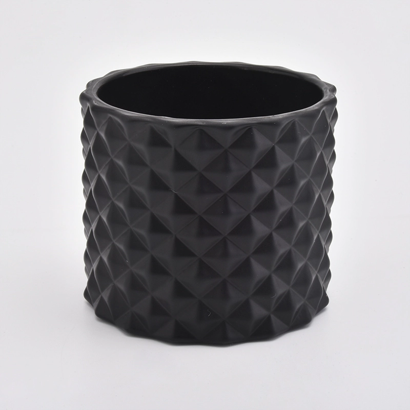 Geo cut decorative candle tin glass candle holder home decoration