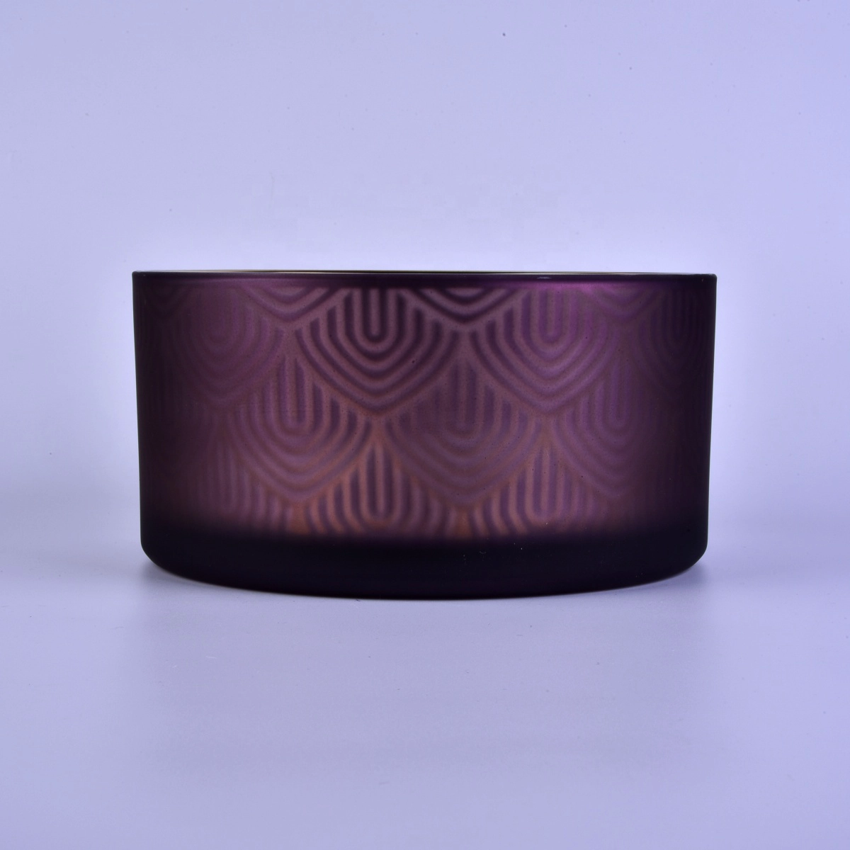 Hot sales luxury large empty 3 wick glass candle holders 10oz 20oz