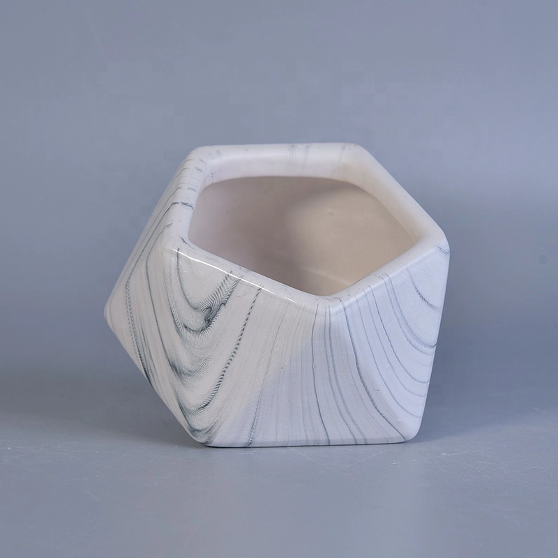 200ml Geometric ceramic candle jar scented candle vessel home decoration