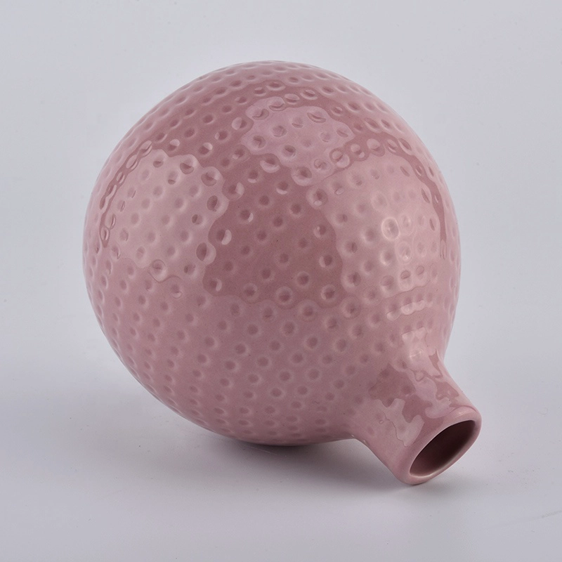 cute pink ceramic diffuser bottles for home fragrance