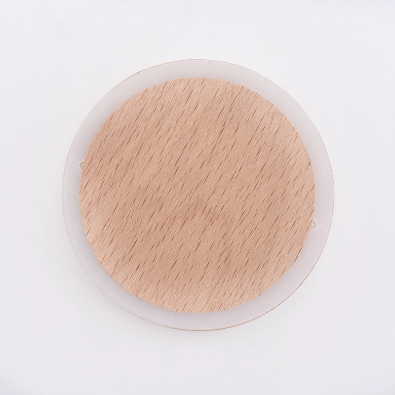 3 inch wooden lid for jars , candle container cover