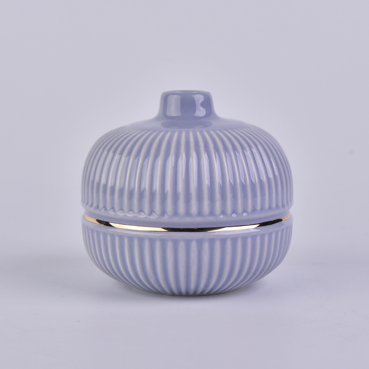 purple round shaped ceramic bottle, unique ceramic essential oil bottles
