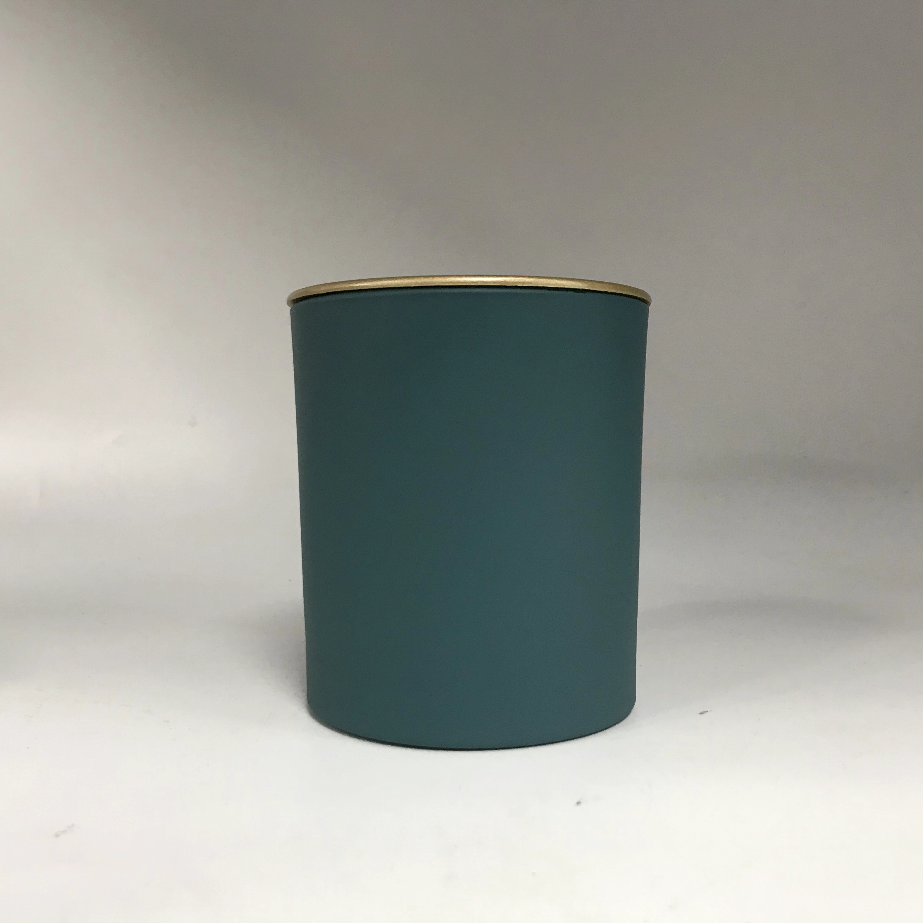 8oz 9oz 10oz matte glass candle jars with lid