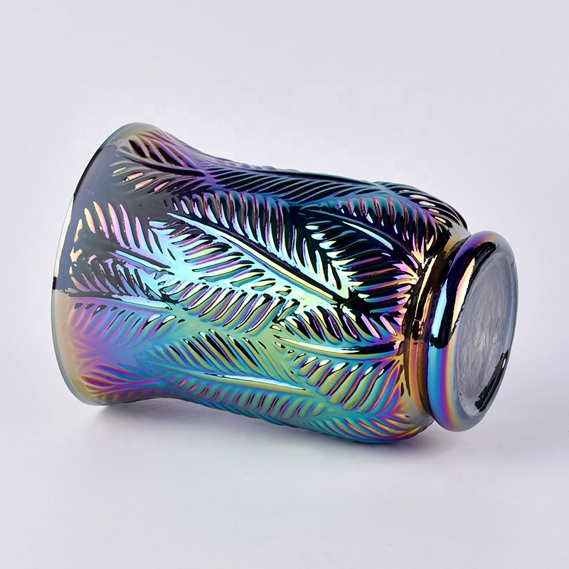 Unique plating gradient candle container votive glass candle vessel wedding centerpieces wholesale
