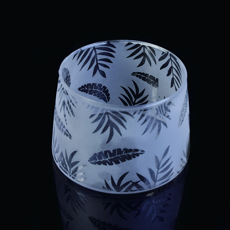 Modern matte candle tins glass table candle container wedding centerpieces wholesales