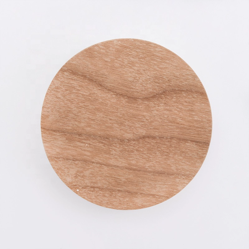Cusutomized wood lid for candle holders in bulk