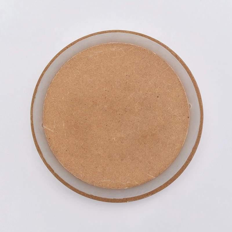 candle holder lid, wooden cover with silicone seal for candles