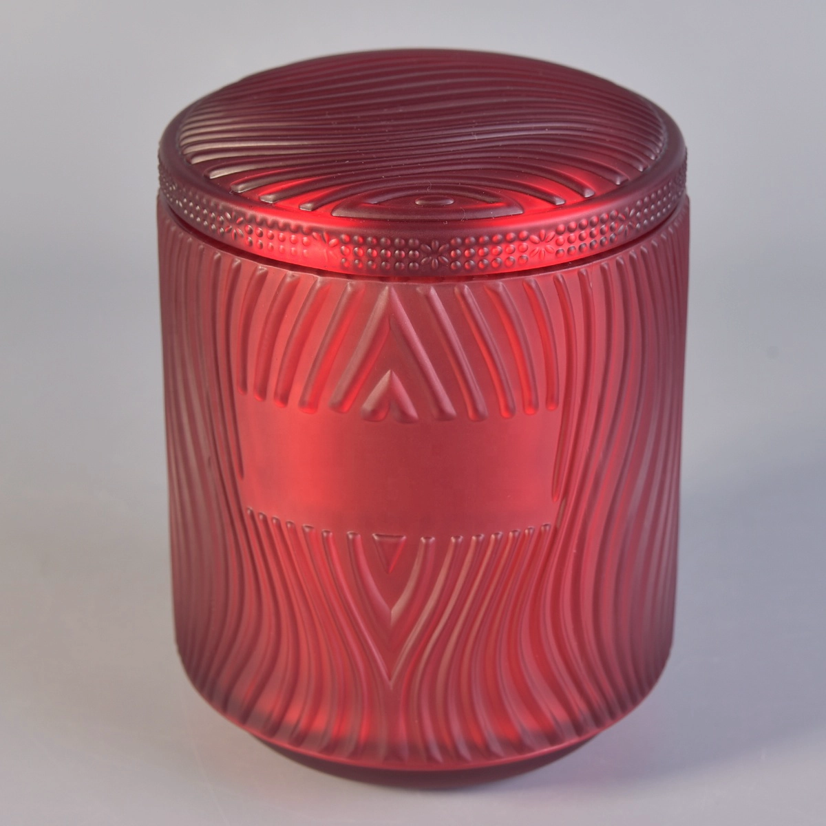 10oz 16oz 20oz Sunny luxury votive Glass candle jar vessel with lid