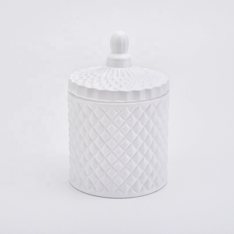 Unique custom votives glass candle holder with lid for wedding decoration