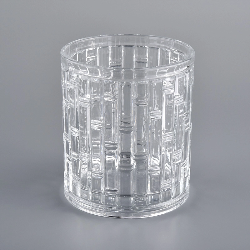 Cut Glass candle jars candle holder