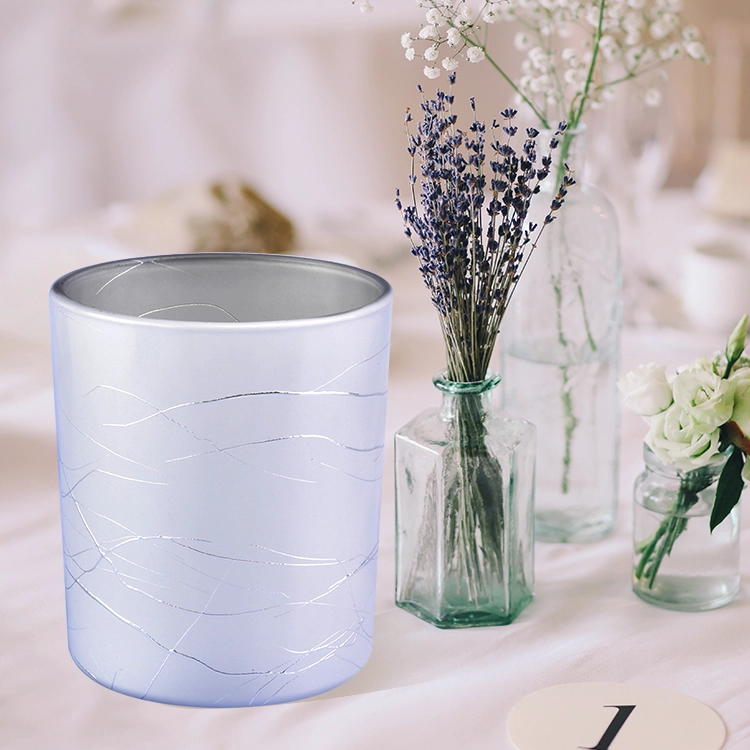 Cylinder glass candle holders for home decoration in bulk