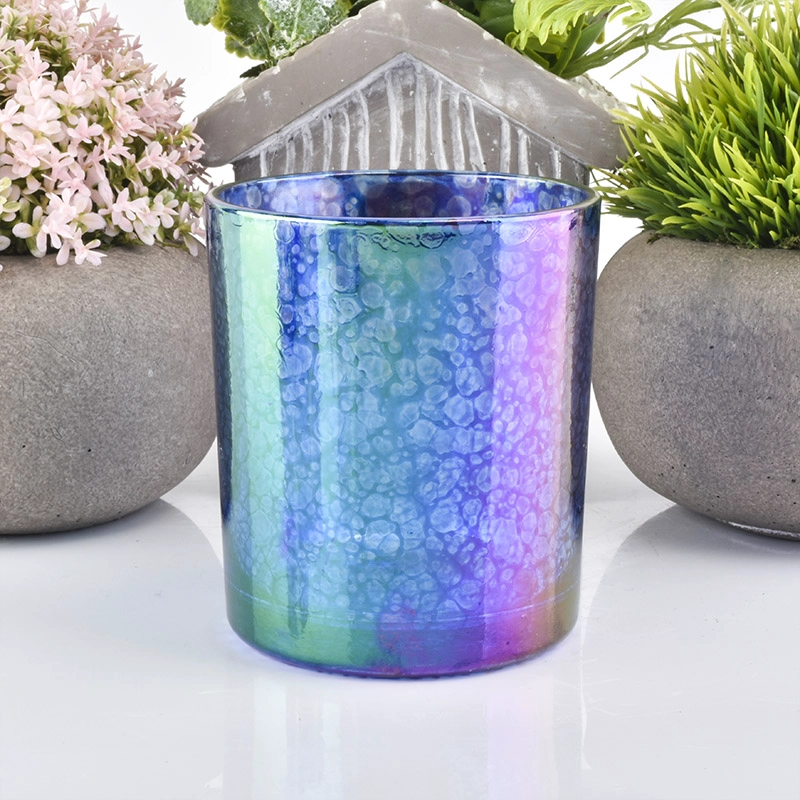 Clear customized candle vessel glass jars for candle making wedding decor in bulk
