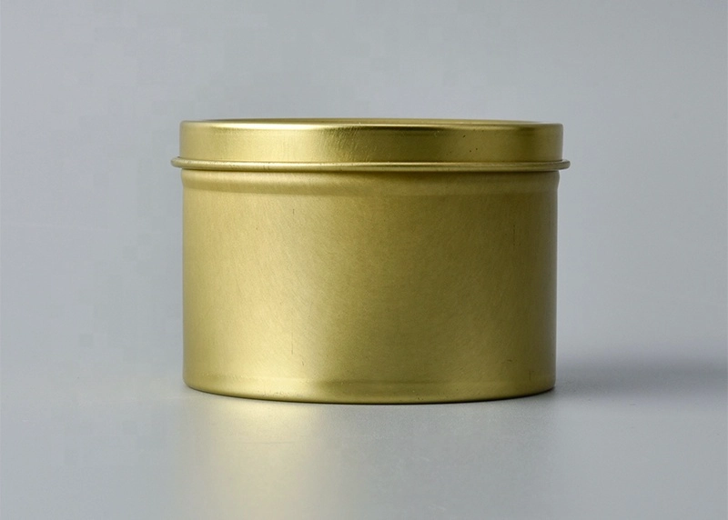 Luxury Golden Candle Jar Metal Candle Holder With Lid For Home Decor Wholesale