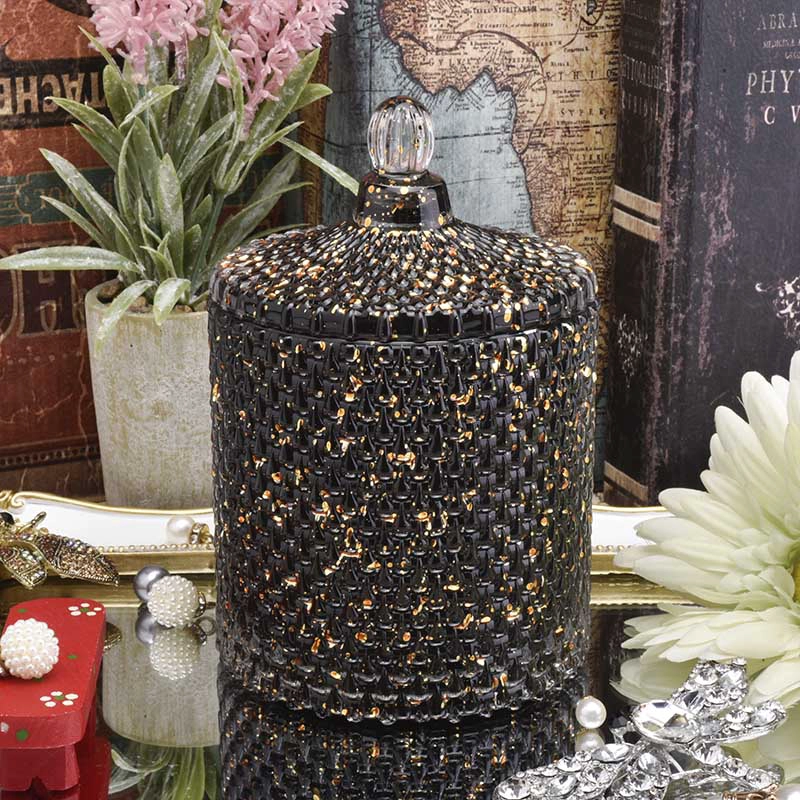 15 oz luxury glass candle container