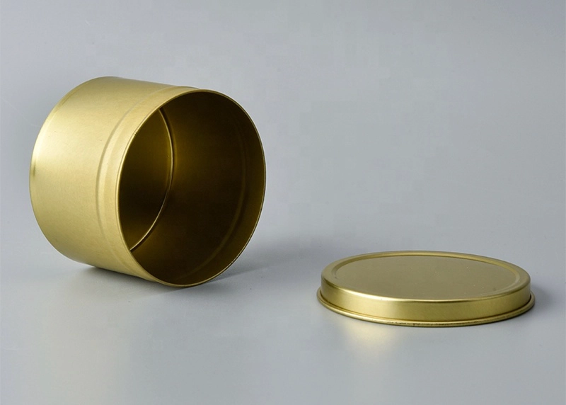 Luxury Golden Candle Jar Metal Candle Holder With Lid For Home Decor Wholesale