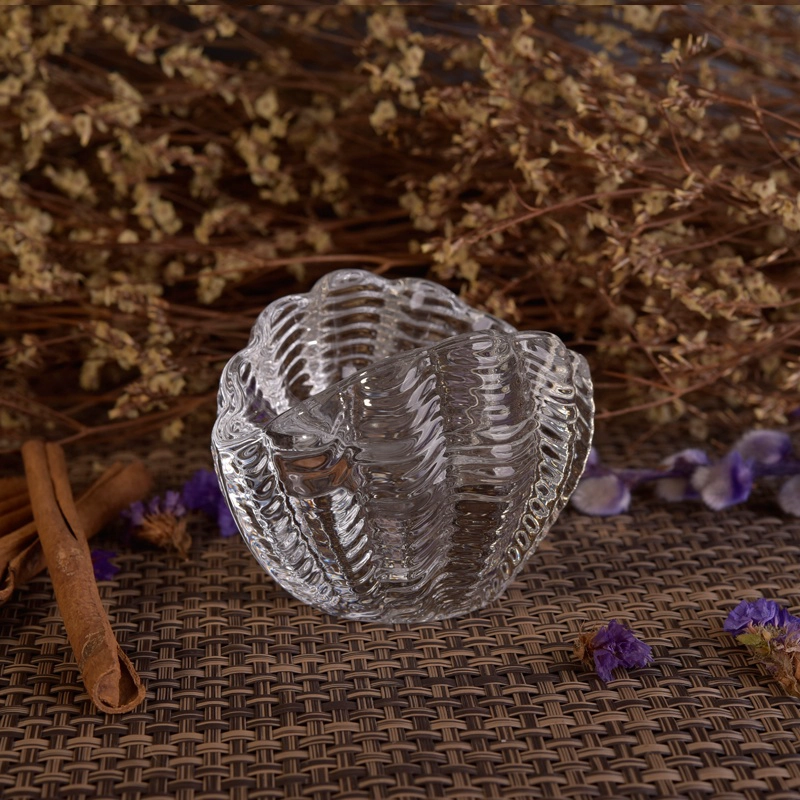 Seashell glass candle holders coast home decoration wholesale