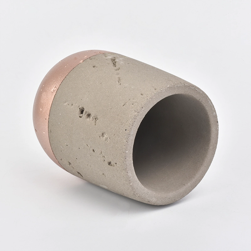 5pcs bathroom accessory sets concrete container copper dip